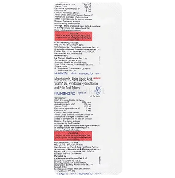 nuhenz d tablet 10's